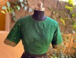 pure silk hand embroidery blouse / saree maggam blouse / raw silk zardosi blouse / hand embroidered blouse / ready made blouse zardosi/