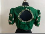 pure silk hand embroidery blouse / saree maggam blouse / raw silk zardosi blouse / hand embroidered blouse / ready made blouse zardosi/