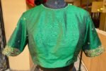 pure silk hand embroidery blouse / saree maggam blouse / raw silk zardosi blouse / hand embroidered blouse / ready made blouse zardosi/