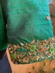 pure silk hand embroidery blouse / saree maggam blouse / raw silk zardosi blouse / hand embroidered blouse / ready made blouse zardosi/