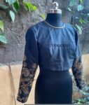 pure silk hand embroidery blouse / black maggam blouse / raw silk zardosi blouse / hand embroidered blouse / ready made blouse zardosi/