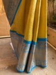 Big border silk saree with stitched blouse |traditional saree with readymade blouse | sarees USA | semi silk saree | voggish