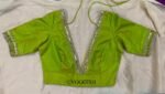 pure silk hand embroidery blouse /  saree maggam blouse / raw silk zardosi blouse / hand embroidered blouse / ready made blouse zardosi/
