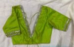 pure silk hand embroidery blouse /  saree maggam blouse / raw silk zardosi blouse / hand embroidered blouse / ready made blouse zardosi/