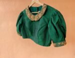 pure silk hand embroidery blouse / saree maggam blouse / collar zardosi blouse / hand embroidered blouse / ready made blouse zardosi