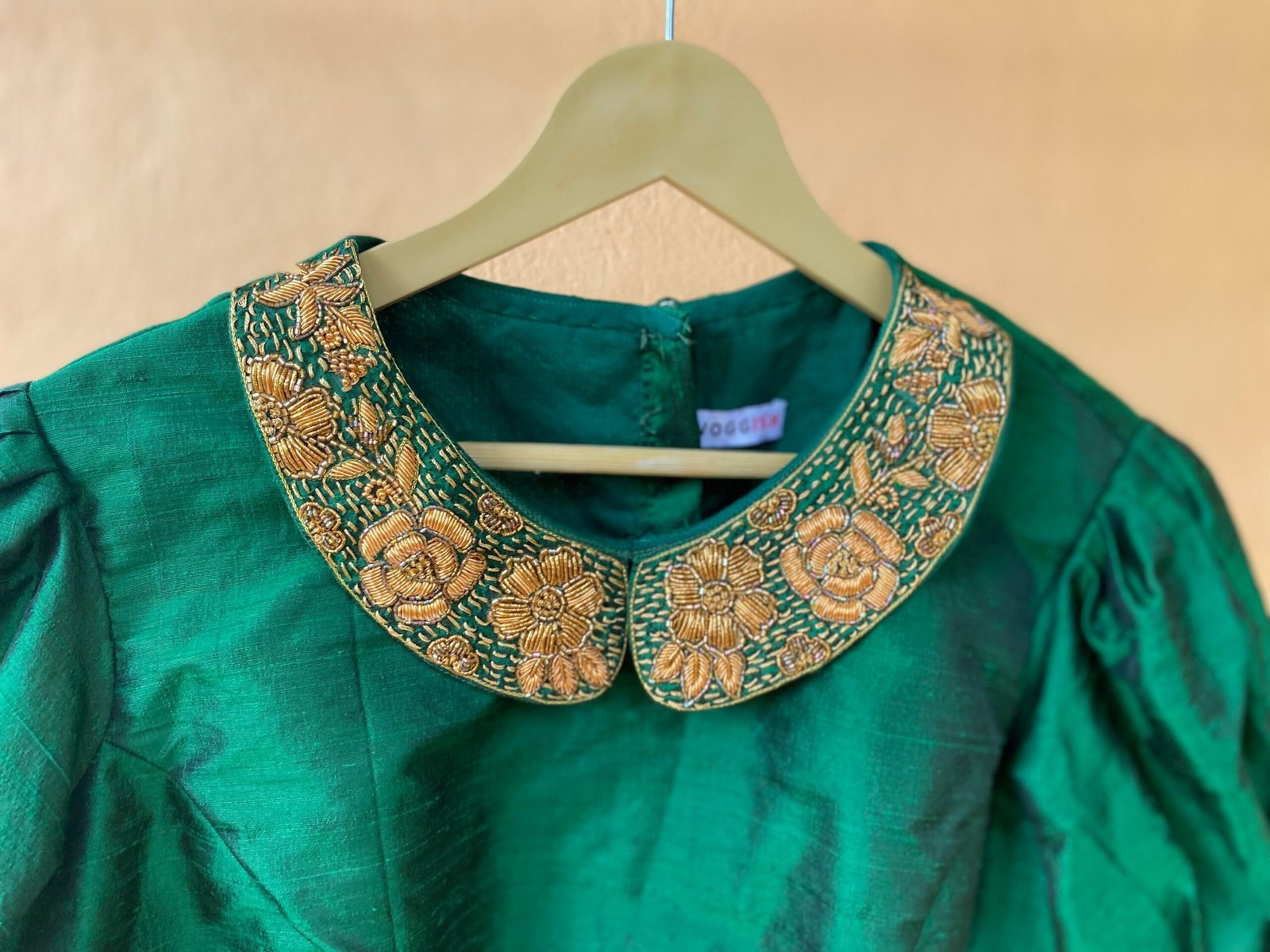 pure silk hand embroidery blouse / saree maggam blouse / collar zardosi blouse / hand embroidered blouse / ready made blouse zardosi
