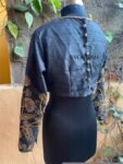 pure silk hand embroidery blouse / black maggam blouse / raw silk zardosi blouse / hand embroidered blouse / ready made blouse zardosi/