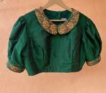 pure silk hand embroidery blouse / saree maggam blouse / collar zardosi blouse / hand embroidered blouse / ready made blouse zardosi