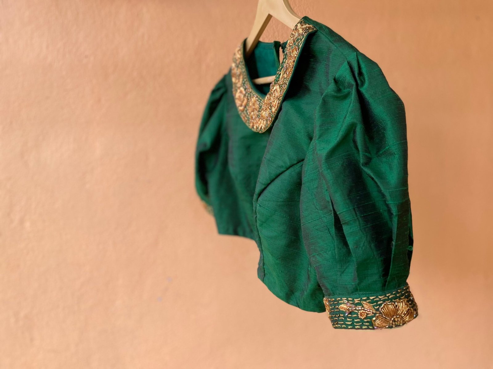 pure silk hand embroidery blouse / saree maggam blouse / collar zardosi blouse / hand embroidered blouse / ready made blouse zardosi