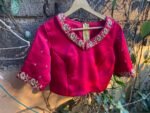 pure silk hand embroidery blouse /  saree maggam blouse / collar zardosi blouse / hand embroidered blouse / ready made blouse zardosi