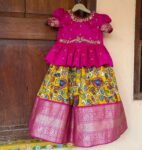 Kids kalamkari lehenga set / kids indian skirt set/ indian kids langa set / Girls indian lehenga choli / indian kids pavada