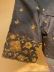 pure silk hand embroidery blouse /  black maggam blouse / raw silk zardosi blouse / hand embroidered blouse / ready made blouse zardosi/