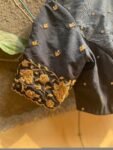 pure silk hand embroidery blouse /  black maggam blouse / raw silk zardosi blouse / hand embroidered blouse / ready made blouse zardosi/