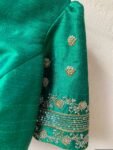 pure silk hand embroidery blouse / saree maggam blouse / raw silk zardosi blouse / hand embroidered blouse / ready made blouse zardosi/
