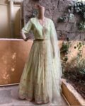 Women’s lehenga set / teen crop top lehenga / Indian crop top skirt USA / wedding lehenga USA /green lehenga skirt/voggish usa