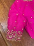 pure silk hand embroidery blouse / saree maggam blouse / raw silk zardosi blouse / hand embroidered blouse / ready made blouse zardosi/