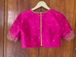 pure silk hand embroidery blouse / saree maggam blouse / raw silk zardosi blouse / hand embroidered blouse / ready made blouse zardosi/
