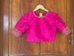 pure silk hand embroidery blouse / saree maggam blouse / raw silk zardosi blouse / hand embroidered blouse / ready made blouse zardosi/