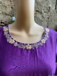 Hand embroidered Anarkali with floral dupatta / anarkali suit set / anarkali dupatta USA / Indian dresses/ voggish USA
