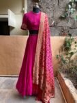 Women’s lehenga set / teen crop top lehenga / Indian crop top skirt USA / wedding lehenga USA /banarasi lehenga choli /voggish usa