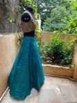 Women’s lehenga set / teens crop top lehenga / Indian crop top skirt USA / wedding lehenga USA /sequin lehenga top with silk skirt/voggish