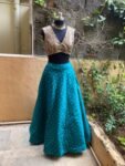 Women’s lehenga set / teens crop top lehenga / Indian crop top skirt USA / wedding lehenga USA /sequin lehenga top with silk skirt/voggish