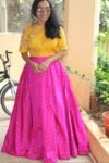 Women’s lehenga set / teens crop top lehenga / Indian crop top skirt USA / wedding lehenga USA /sequin lehenga top with silk skirt/voggish