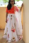 Women’s lehenga set / crop top lehenga / Indian crop top skirt USA / wedding lehenga choli USA / lehenga skirt with dupatta /voggish