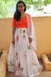 Women’s lehenga set / crop top lehenga / Indian crop top skirt USA / wedding lehenga choli USA / lehenga skirt with dupatta /voggish