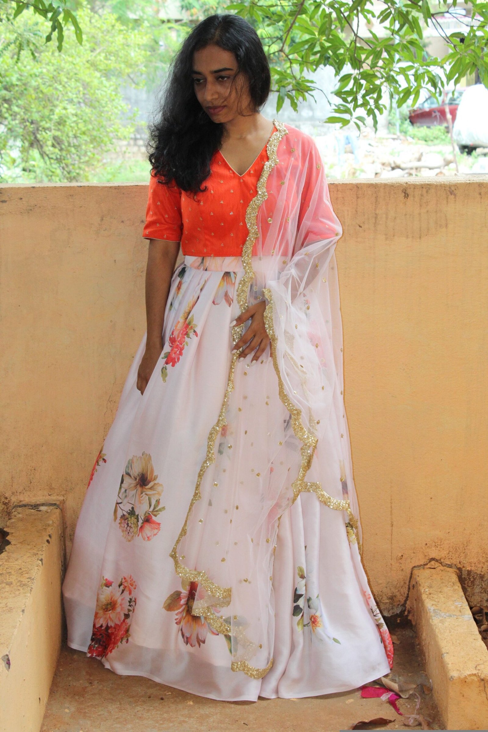 Women’s lehenga set / crop top lehenga / Indian crop top skirt USA / wedding lehenga choli USA / lehenga skirt with dupatta /voggish