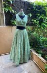 Women’s lehenga Set / mehendi crop top lehenga / Indian crop top skirt USA / wedding lehenga choli USA / lehenga skirt with dupatta /voggish