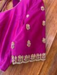 pure silk hand embroidery blouse / saree maggam blouse / raw silk zardosi blouse / hand embroidered blouse / ready made blouse zardosi/