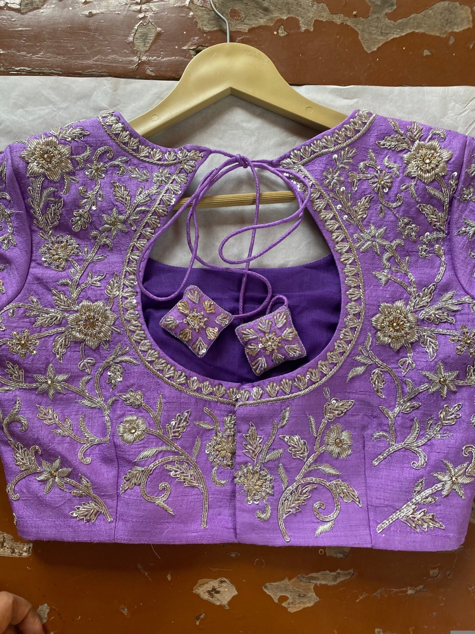 pure silk hand embroidery bridal blouse/ maggam blouse /bridal zardosi blouse / all over hand embroidered blouse / heavy embroidery blouse