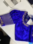 pure silk hand embroidery blouse / saree maggam blouse / collar zardosi blouse / hand embroidered blouse /ready made blouse zardosi