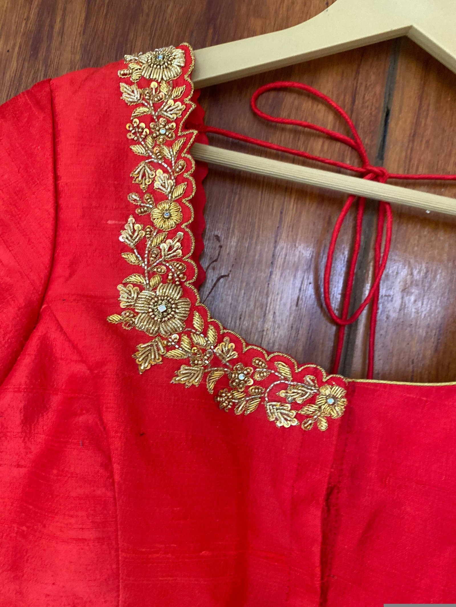 pure silk hand embroidery blouse / saree maggam blouse / raw silk zardosi blouse / hand embroidered blouse / ready made blouse zardosi