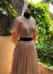 Women’s lehenga set / crop top lehenga / Heavy crop top skirt USA / wedding lehenga USA /sequin lehenga skirt/voggish