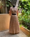 Women’s lehenga set / crop top lehenga / Heavy crop top skirt USA / wedding lehenga USA /sequin lehenga skirt/voggish