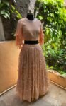 Women’s lehenga set / crop top lehenga / Heavy crop top skirt USA / wedding lehenga USA /sequin lehenga skirt/voggish