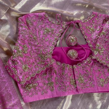 pure silk hand embroidery bridal blouse/ maggam blouse /bridal zardosi blouse / all over hand  embroidered blouse / heavy embroidery blouse