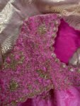 pure silk hand embroidery bridal blouse/ maggam blouse /bridal zardosi blouse / all over hand embroidered blouse / heavy embroidery blouse