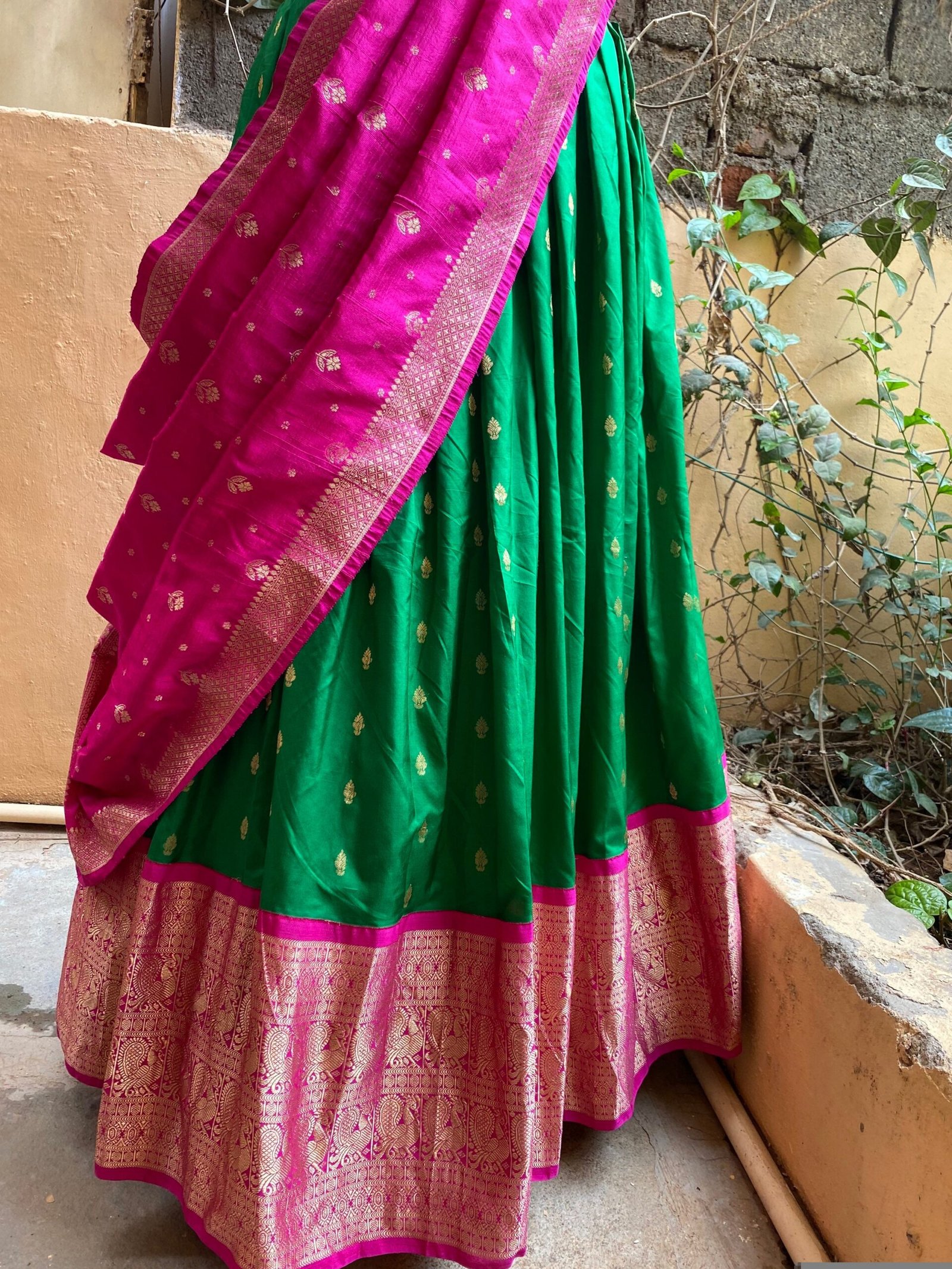 Wedding lehenga choli/ lehenga set with dupatta / teen lehenga/ bridal lehenga/ Indian half saree/banarasi lehenga/ lehenga USA / voggish