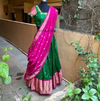 Wedding lehenga choli/ lehenga set with dupatta / teen lehenga/ bridal lehenga/ Indian half saree/banarasi lehenga/ lehenga / voggish