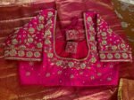 pure silk hand embroidery bridal blouse/ maggam blouse /bridal zardosi blouse / all over hand embroidered blouse / heavy embroidery blouse