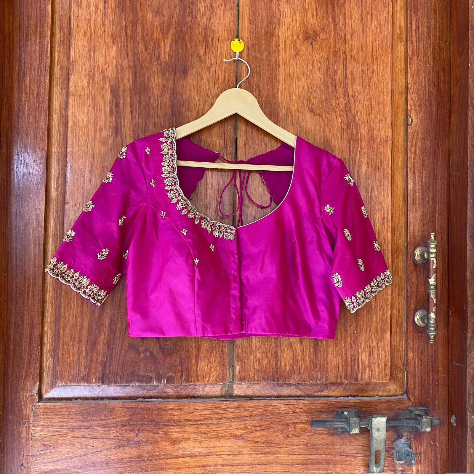 pure silk hand embroidery blouse / saree maggam blouse / raw silk zardosi blouse / hand embroidered blouse / ready made blouse zardosi/