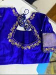 pure silk hand embroidery blouse / saree maggam blouse / collar zardosi blouse / hand embroidered blouse /ready made blouse zardosi