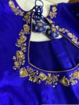 pure silk hand embroidery blouse / saree maggam blouse / collar zardosi blouse / hand embroidered blouse /ready made blouse zardosi