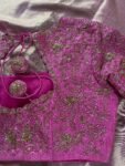 pure silk hand embroidery bridal blouse/ maggam blouse /bridal zardosi blouse / all over hand embroidered blouse / heavy embroidery blouse