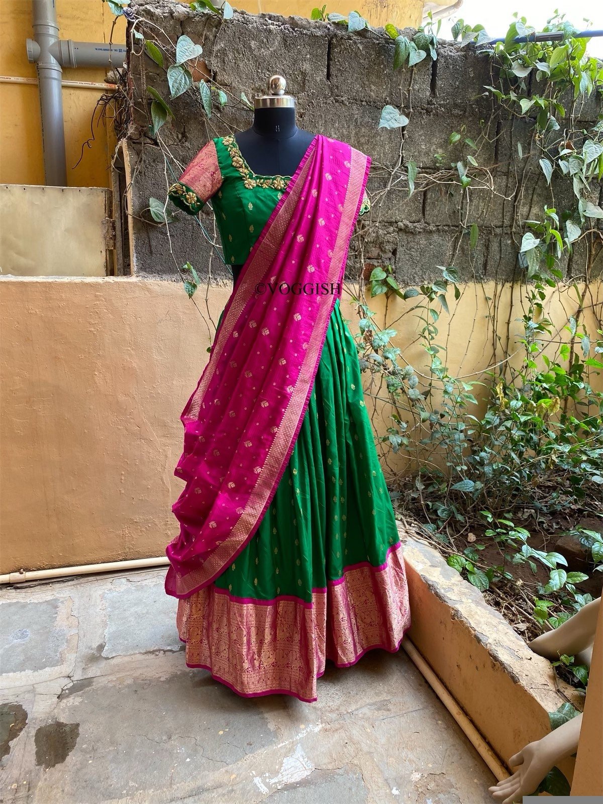 Wedding lehenga choli/ lehenga set with dupatta / teen lehenga/ bridal lehenga/ Indian half saree/banarasi lehenga/ lehenga USA / voggish