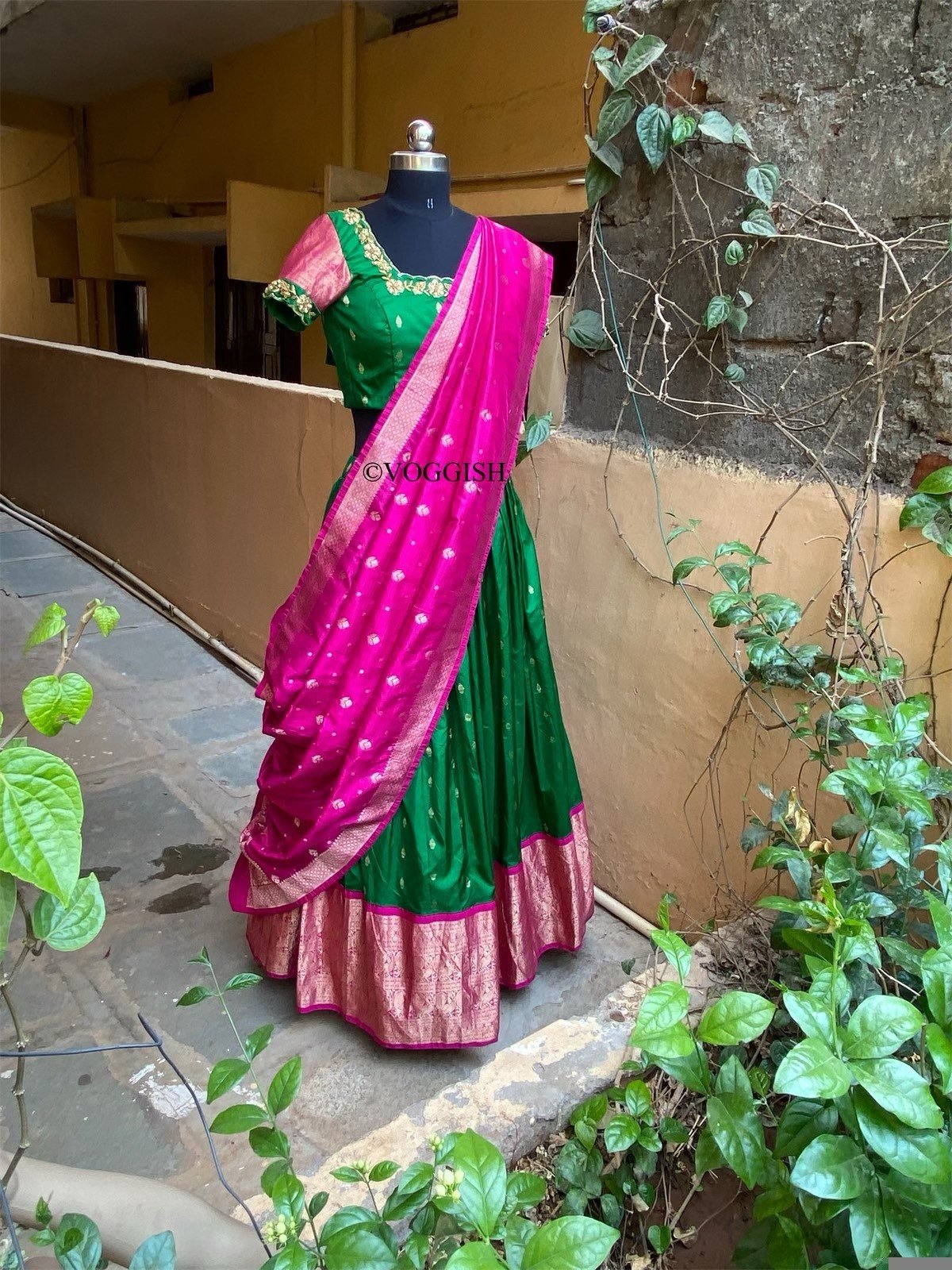 Wedding lehenga choli/ lehenga set with dupatta / teen lehenga/ bridal lehenga/ Indian half saree/banarasi lehenga/ lehenga USA / voggish