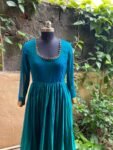 Anarkali usa / anarkali kurta full sleeve / pure Handloom dress with border /narayanpet anarkali/ linen dresses / voggish / handloom dress